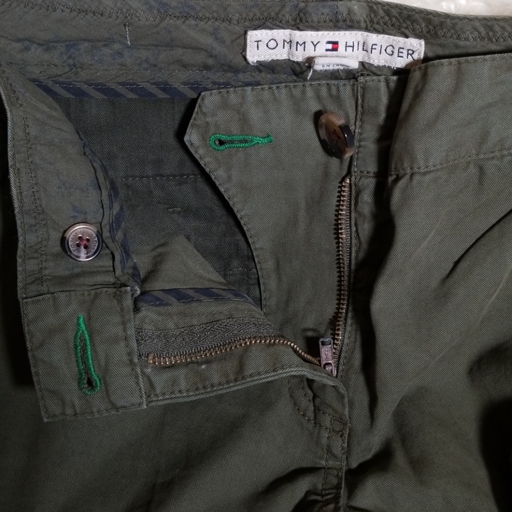 Tommy Hilfiger womens Olive Wide Leg Pants Size: 8 - Picture 5 of 5